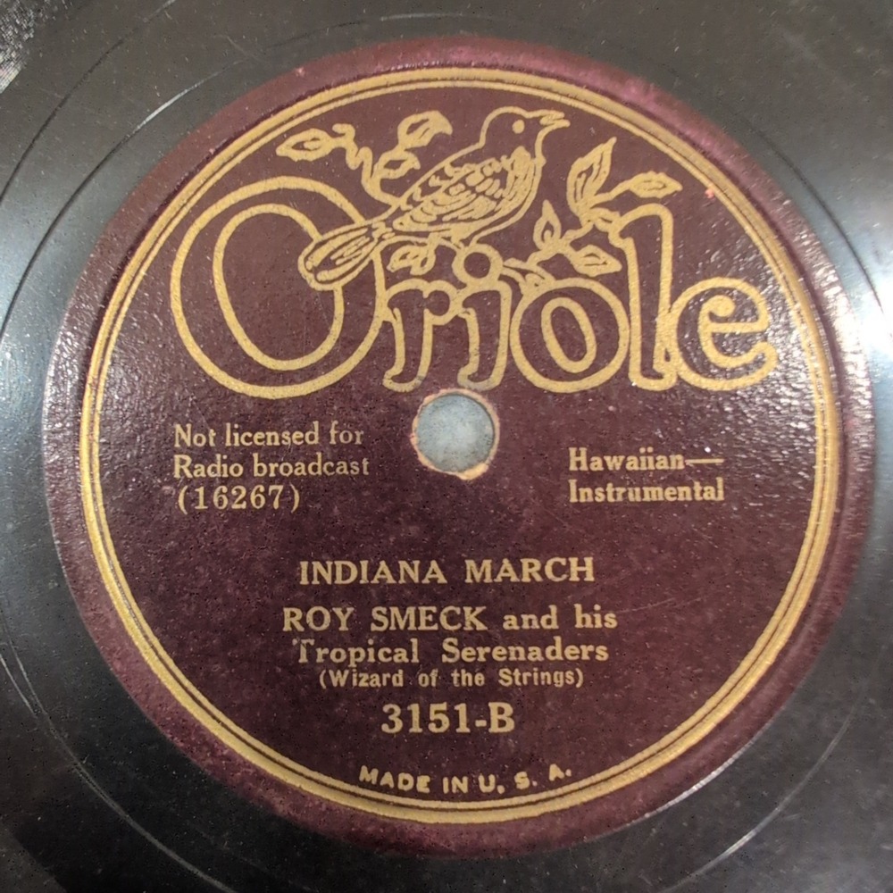 Roy Smeck Tropical Serenaders Oriole 3151 Indiana March My Isle Golden Dreams 78 - Picture 1 of 4